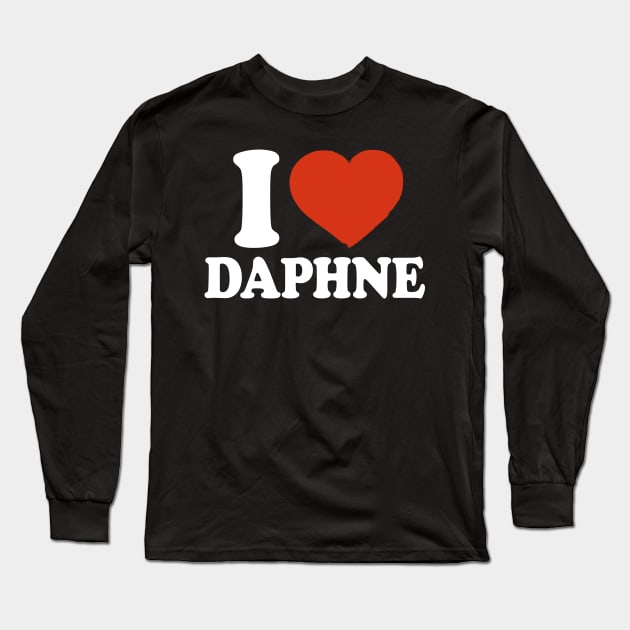 I Love Daphne Long Sleeve T-Shirt by Saulene